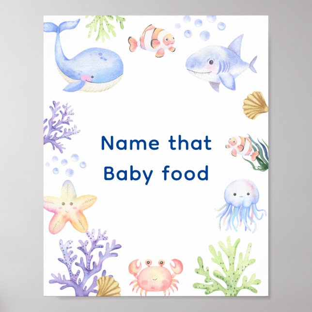 Wasserfarbe - Name dieses Babynahrung Poster (Vorne)