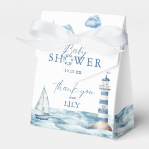 Wasserfarbe Nautical Baby Dusche Vielen Dank Geschenkschachtel