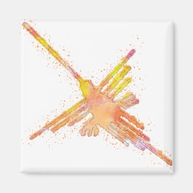 Wasserfarbe Nazca Magnet (Vorne)