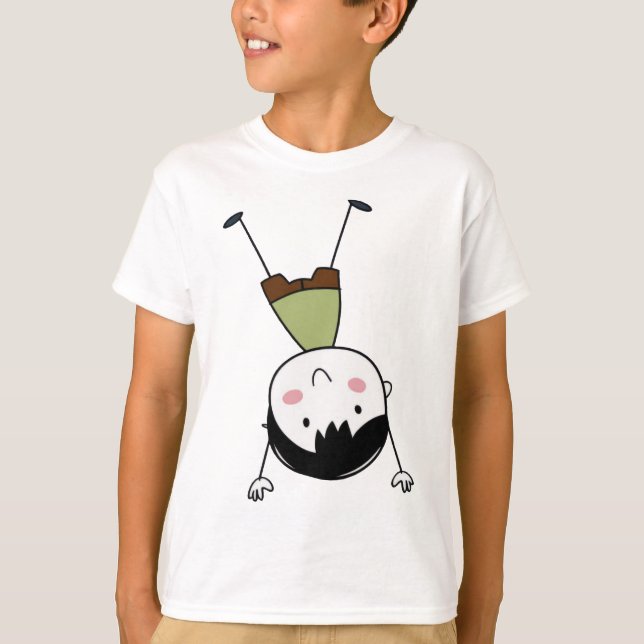 Wasserfarbe Niedlich Auf dem Stick Boy Beautiful T-Shirt (Vorderseite)