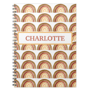 Wasserfarbe Niedlich Boho Pastel Kids Girl Rainbow Notizblock