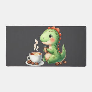 Wasserfarbe Niedlich Dinosaurier T Rex Trinkkaffee Schreibtischunterlage