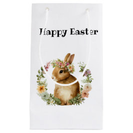 Wasserfarbe Niedlich Elegante Ostern Sonniges Blum Kleine Geschenktüte