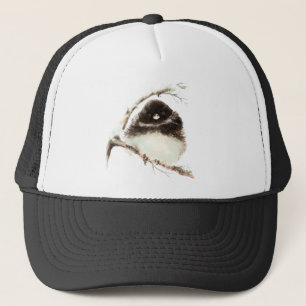 Wasserfarbe Niedlich Little Chilly Fluffy Junco Bi Truckerkappe