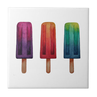 Wasserfarbe Niedlich Popsim Eis Cremes Fliese