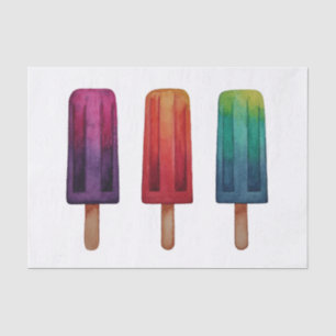 Wasserfarbe Niedlich Popsim Eis Cremes Seidenpapier