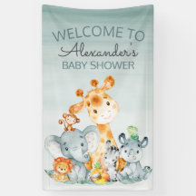 Wasserfarbe Niedlich Safari Jungle Babydusche
