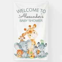 Wasserfarbe Niedlich Safari Jungle Babydusche