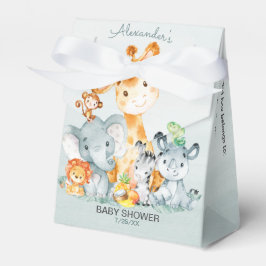 Wasserfarbe Niedlich Safari Jungle Girl Babydusche Geschenkschachtel