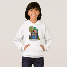 Wasserfarbe Niedliche Zuhause Sweet Zuhause Art Hoodie