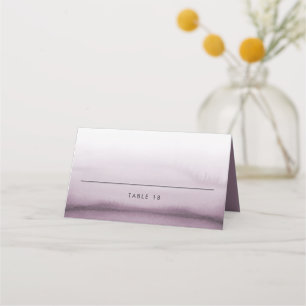 Wasserfarbe Ombre Lila Minimalistische Hochzeit Platzkarte