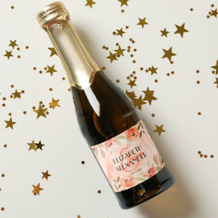 Wasserfarbe Orange Bloral Wedding Mini