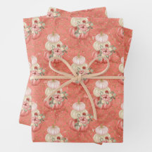 Wasserfarbe Peach Pink Cream Pumpkins Thema Party