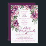 Wasserfarbe Peony Bat Mitzvah Moderne Flora Einladung<br><div class="desc">Die Watercolor Peony Bat Mitzvah Moderne Blumeneinladungen besticht durch einen eleganten, lila Peony Blume-Rahmen in weichem, lila und staubigen Rosa mit grünen Blätter auf weißem Hintergrund mit Ihren Bat Mitzvah Einladung Informationen in der Mitte. Personalisieren Sie den Text durch Bearbeiten in den bereitgestellten Textfeldern. Entwickelt für Sie von ©Evco Studio...</div>