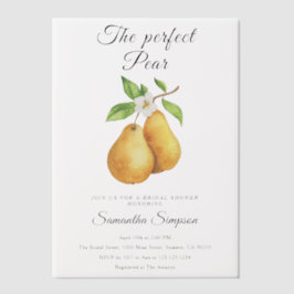 Wasserfarbe Perfektes Pear Floral Brautparty