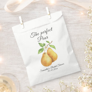 Wasserfarbe Perfektes Pear Floral Brautparty Geschenktütchen