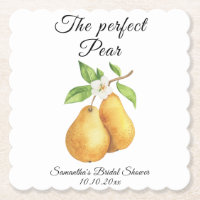 Wasserfarbe Perfektes Pear Floral Brautparty