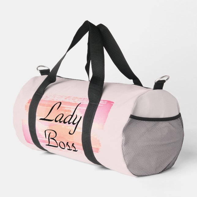 Wasserfarbe Pinselstriche Boss Lady Duffle Bag (Rechte Ecke)