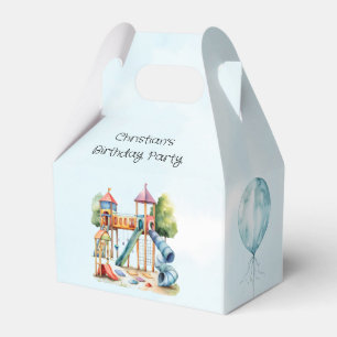 Wasserfarbe Playground Park Kinderparty Geschenkschachtel