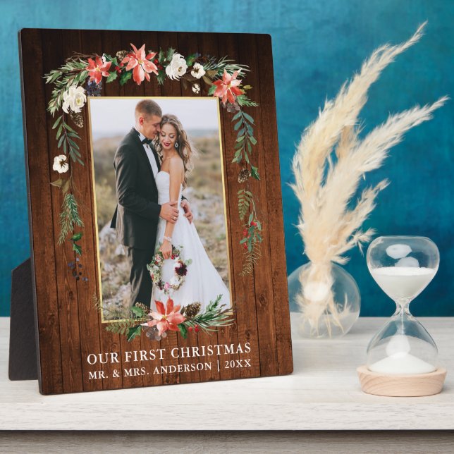 Wasserfarbe Poinsettia Wohnen Unsere ersten Weihna Fotoplatte (Seite)