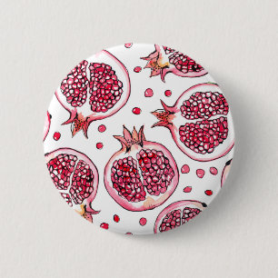 Wasserfarbe Pomegranat und Farbmuster Button