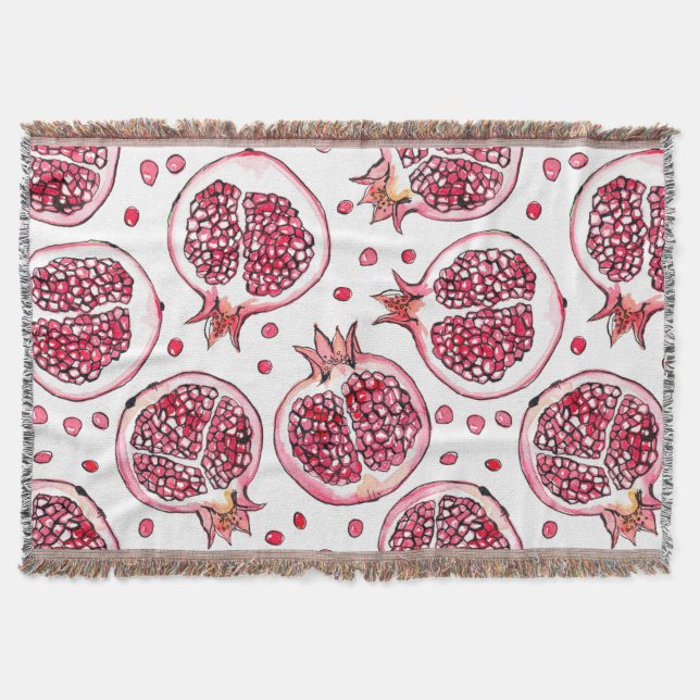 Wasserfarbe Pomegranat und Farbmuster Decke (Vorderseite)