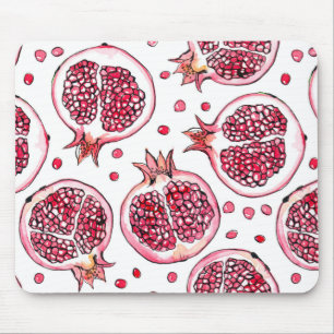 Wasserfarbe Pomegranat und Farbmuster Mousepad