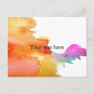 Wasserfarbe Postkarte