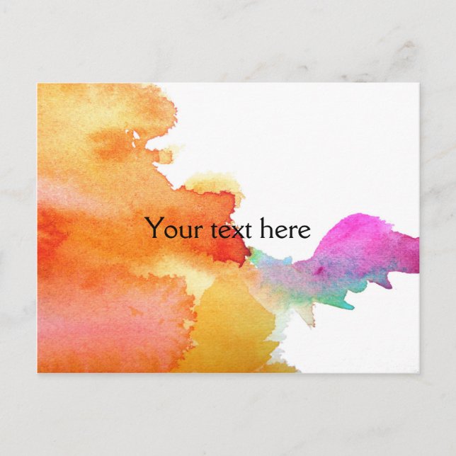 Wasserfarbe Postkarte (Vorderseite)
