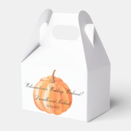 Wasserfarbe Pumpkin Hochzeit im Herbst Gable Gefäl Geschenkschachtel
