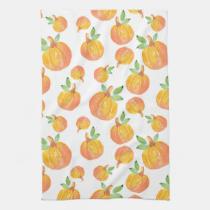 Wasserfarbe Pumpkin Muster 3 Küchentücher