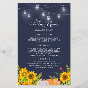 Wasserfarbe Pumpkin Sonnenblumen Rustikales Hochze