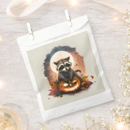 Wasserfarbe Raccoon Halloween Geschenktütchen