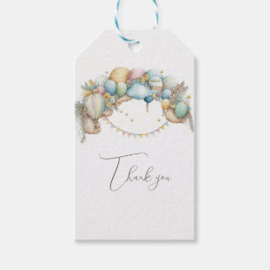 Wasserfarbe Regenbogen Luft Ballon Babydusche Geschenkanhänger