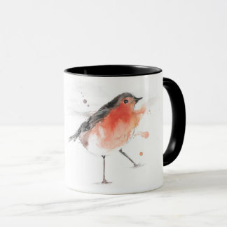 Wasserfarbe Robin Bird Tasse