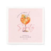 Wasserfarbe Rosa Aperol Spritz Brautparty