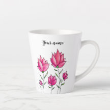 Wasserfarbe Rosa Blume Mädchenname