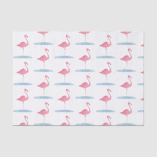 Wasserfarbe Rosa Flamingo Seidenpapier