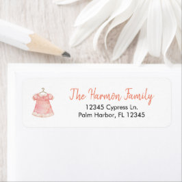 Wasserfarbe Rosa Girl Dress