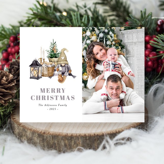 Wasserfarbe Rosa Gnome Foto Postkarte (Von Creator hochgeladen)