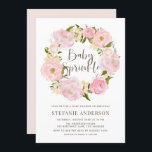 Wasserfarbe Rosa Peony Wreath Baby Sprinkle Einladung<br><div class="desc">Mit dieser individuell gestaltbaren Baby-Sprinkle-Einladung laden wir Sie zu Ihrer Veranstaltung ein. Es ist mit einem rot-rosafarbenen Kranz ausgestattet. Personalisieren Sie diese botanische Einladung,  indem Sie Ihre Daten hinzufügen. Diese rosa Blumenkranz-Baby-Sprinkle-Einladung ist ideal für Frühjahr- und Gartenveranstaltungen.</div>