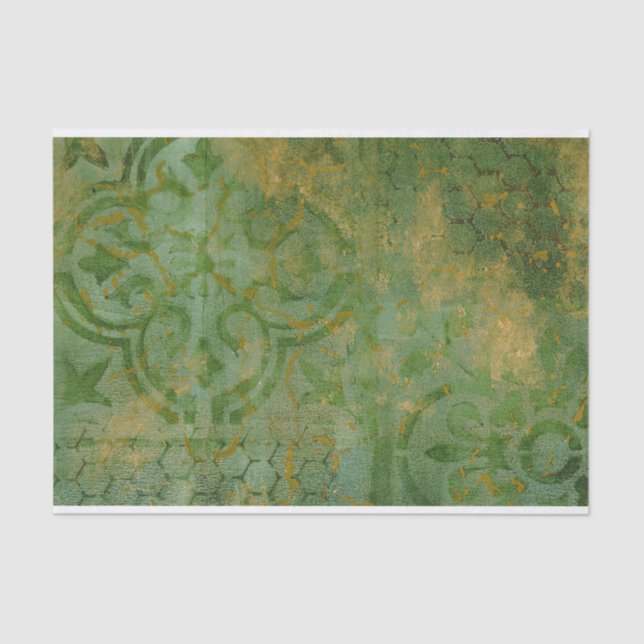 Wasserfarbe Rustikale Ästhetik Seidenpapier (Vorderseite)