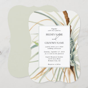 Wasserfarbe Rustikale, neutrale Boho Botanische Ho Einladung