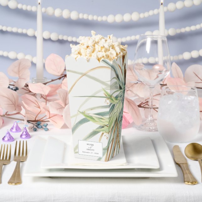 Wasserfarbe Rustikale, neutrale Boho Botanische Ho Geschenkschachtel (Hochzeit)