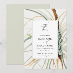 Wasserfarbe Rustikale, neutrale Boho Botanische Ho Save The Date