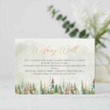 Wasserfarbe Rustikale Pinienwälder, die gut wollen