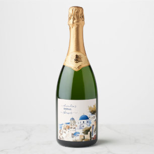 Wasserfarbe Santorin Zielort Bridal