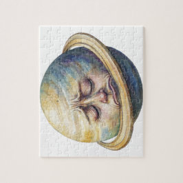 Wasserfarbe Saturn Himmelsbild Puzzle