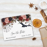 Wasserfarbe Save the Date Halloween Blumenherbst Ankündigungspostkarte<br><div class="desc">Dieses Design kann in dem Bereich personalisiert werden, der durch das Ändern des Fotos und/oder Textes zur Verfügung gestellt wird. Sie können auch angepasst werden, indem Sie auf Vorlage personalisieren klicken und dann auf die Schaltfläche klicken, um weitere Optionen anzupassen, um die Hintergrundfarbe zu löschen oder zu ändern, Text hinzuzufügen,...</div>