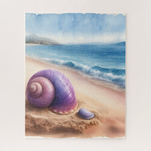 Wasserfarbe Seashell Puzzle